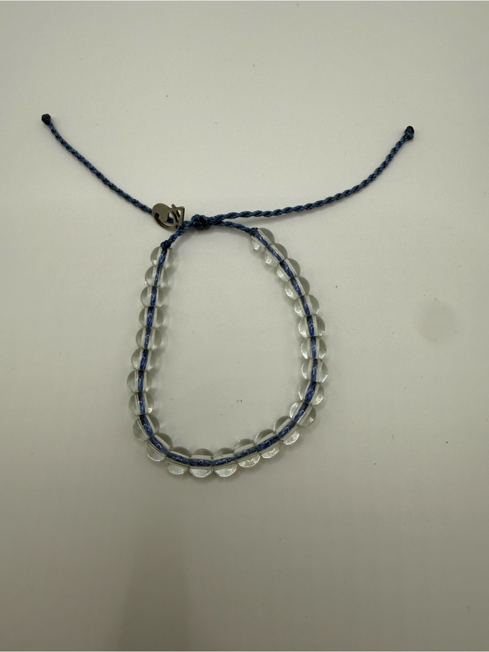 4Ocean Blue With Clear Beads Bracelet Slider One Size